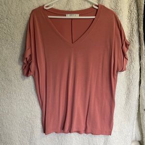 Cuffed sleeve top
